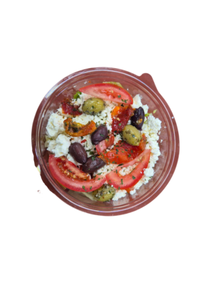 Griekse salade ronde bak